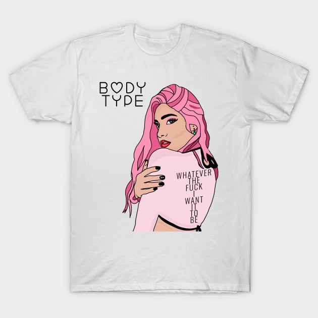 Body Type T-Shirt by By Diane Maclaine